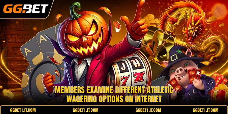 Members examine different athletic wagering options on internet
