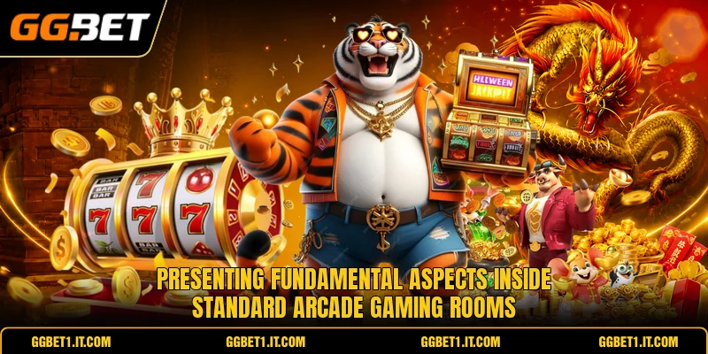 Presenting fundamental aspects inside standard arcade gaming rooms