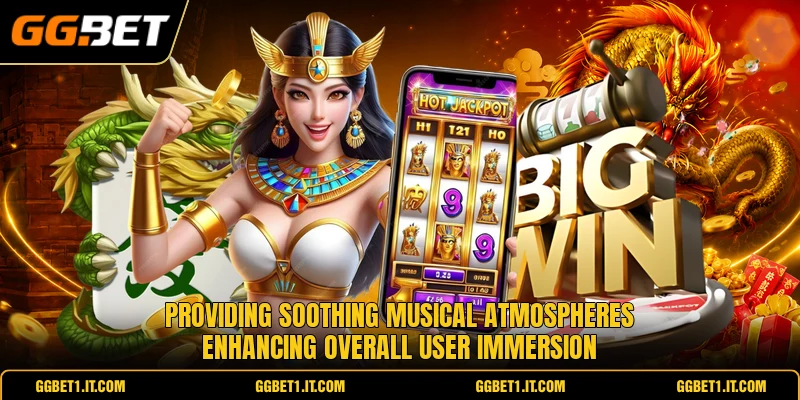 Providing soothing musical atmospheres enhancing overall user immersion