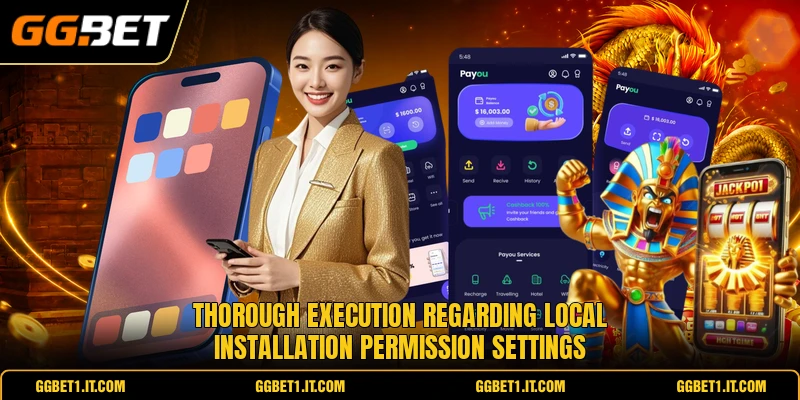 Thorough execution regarding local installation permission settings